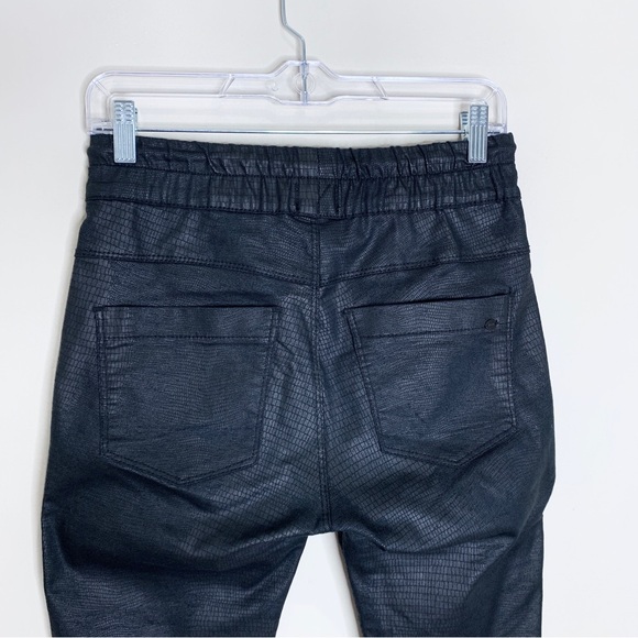 Bevy Flog Shely Black Snake Drawstring Pants (Sz 25) - Picture 9 of 12